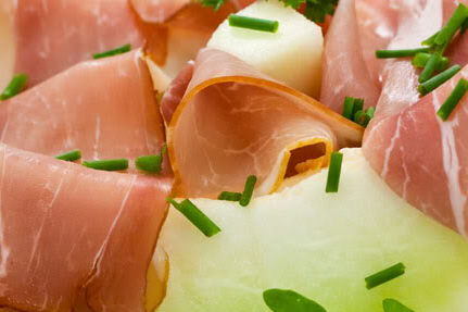 Parmaham met meloen